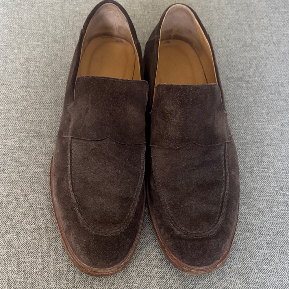 Men's Brown Suede Loafers